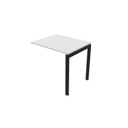 DVO ALLUNGO LATERALE LITE 80X65X75 STRUTTURA NERA PIANO ROVERE SCURO