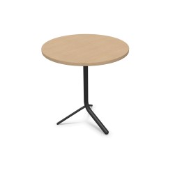 DVO TAVOLO TONDO SLING 70X75H GAMBE NERE PIANO NOCE