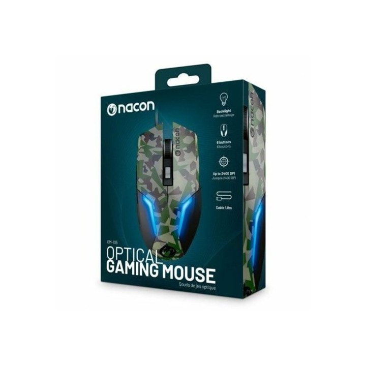 NACON PC GAMING MOUSE GM-105 FOREST CAMO
