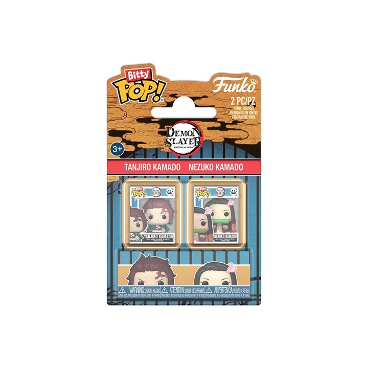 FUNKO Bitty POP 2-Pack Demon Slayer - Tanjiro Kamado & Nezuko Kamado