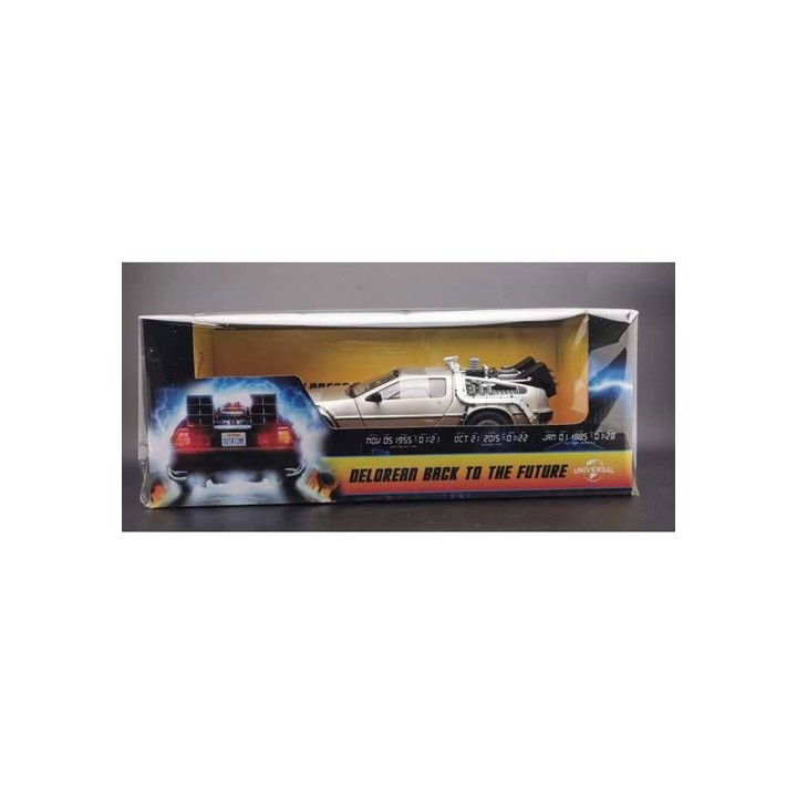 110922 - BACK TO THE FUTURE - DIECAST MODELLINO DA COLLEZIONE IN SCALA 1/18 1983 DELOREAN