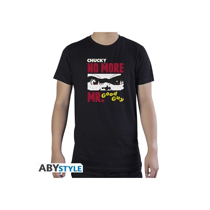 ABYSTYLE CHILD'S PLAY : CHUCKY - T-shirt "No more Mr good guy" taglia.