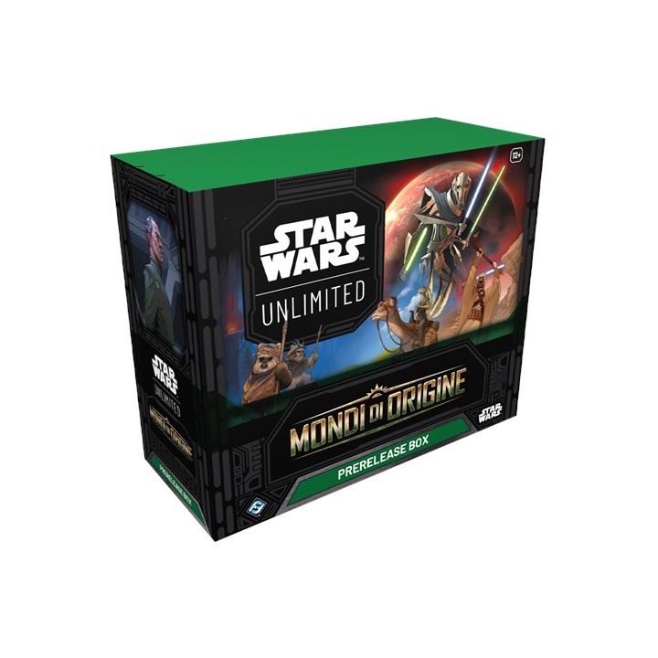 ASMODEE - STAR WARS UNLIMITED - MONDI DI ORIGINE - PRERELEASE BOX ITA.