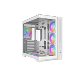 SAMA MID TOWER V52 WHITE 2TG 7FAN 120mm ARGB PWM