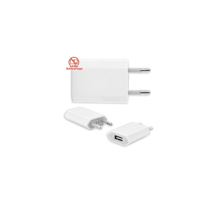 AC adaptor iPhone/iPod 1A white (BULK)