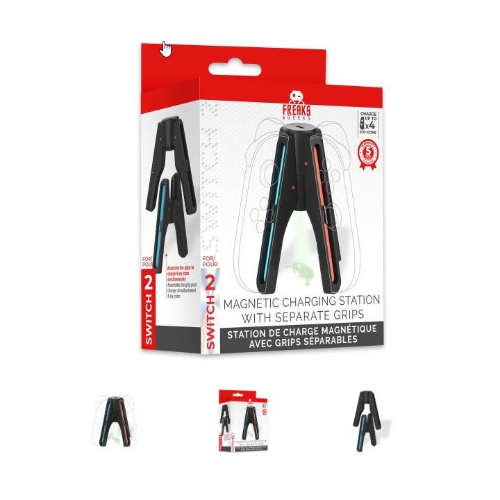 2 x Charging Grip for 4 Joy-Cons Nintendo Switch 2