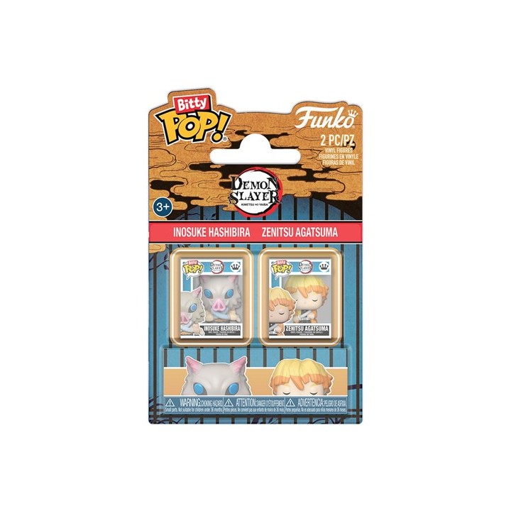 FUNKO Bitty POP 2-Pack Demon Slayer - Inosuke Hashibira & Zenitsu Agatsuma