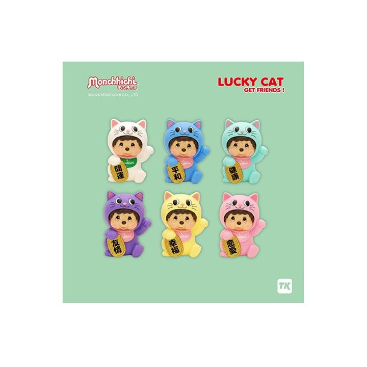 ABYSTYLE - MONCHHICHI - BLIND BOX - Lucky Cat 6 pz