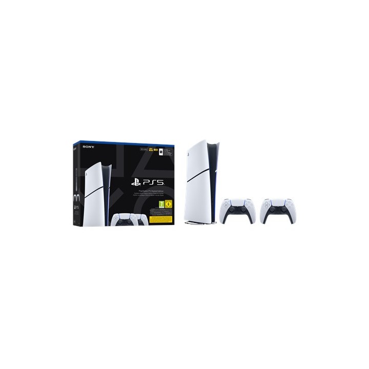 Sony Computer Ent. PS5 Console 825GB Digital Ed. White + 2 DualSense
