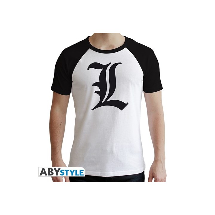 ABYSTYLE DEATH NOTE - T-SHIRT " L" black/white taglia M
