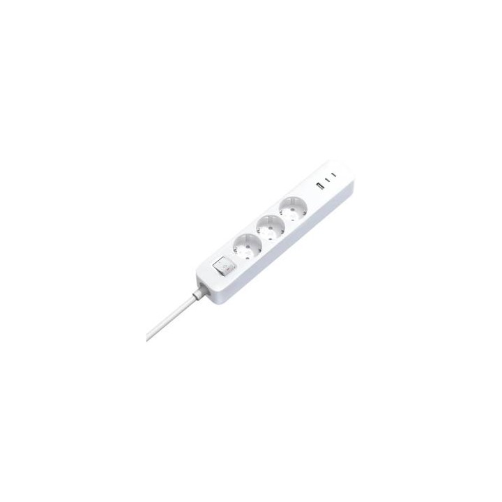 Xiaomi Multipresa PowerStrip 3 Schuko + 3 USB 16A/250V 1.4M White