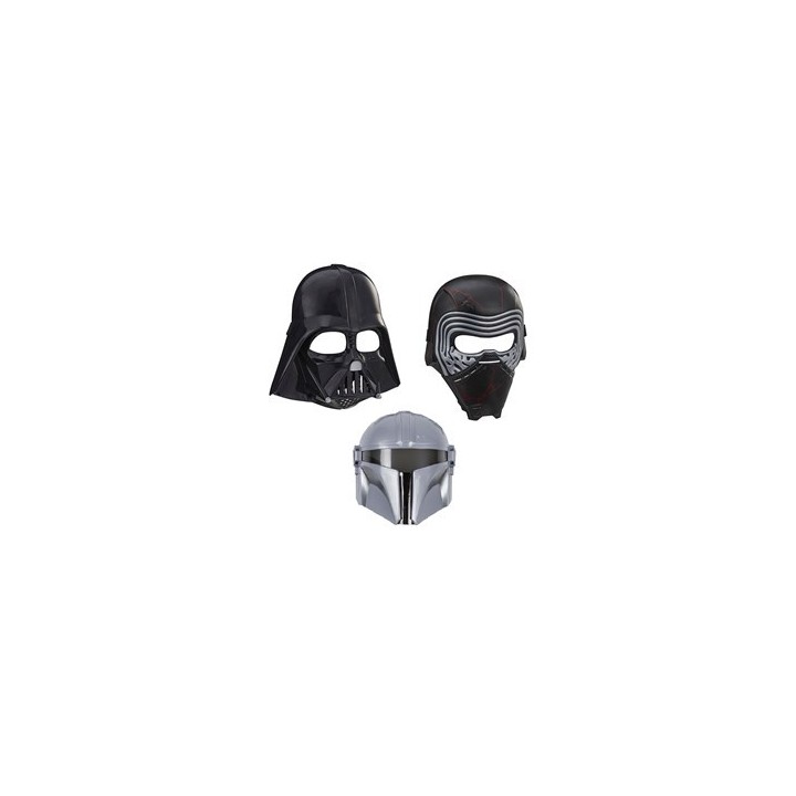 HASBRO STAR WARS ASSORTIMENTO MASCHERE EPISODIO 9 (DISPLAY DA 6 PEZZI 2 MANDALORIAN, 2 KYLO REN, 2 DARTH VADER)