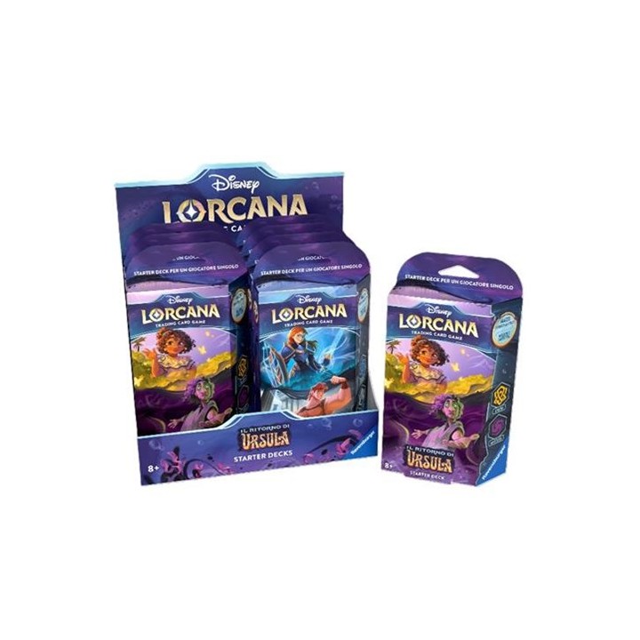RAVENSBURGER DISNEY: LORCANA - SET 4 IL RITORNO DI URSULA STARTER DEC.