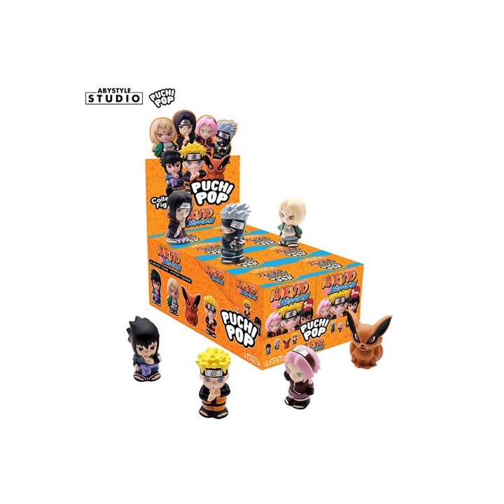 ABYSTYLE NARUTO SHIPPUDEN - Figurine Puchipop Blind Box Display 8pz