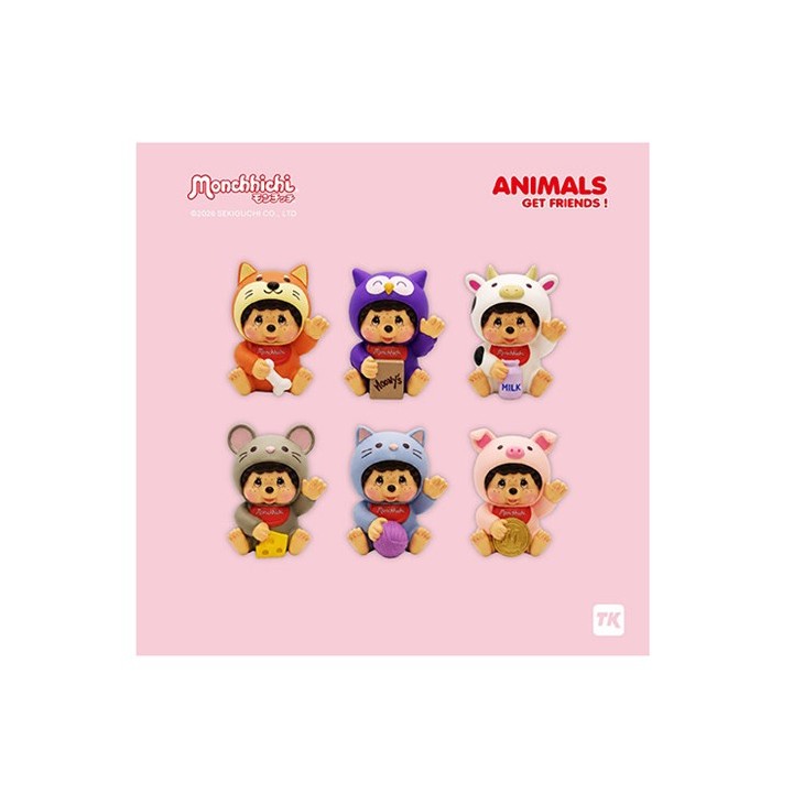 ABYSTYLE - MONCHHICHI - BLIND BOX - Animal 6 pz