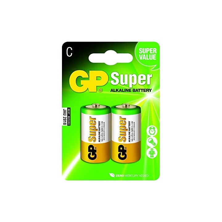 Pile Alkaline GP C Super (blister 2pz)