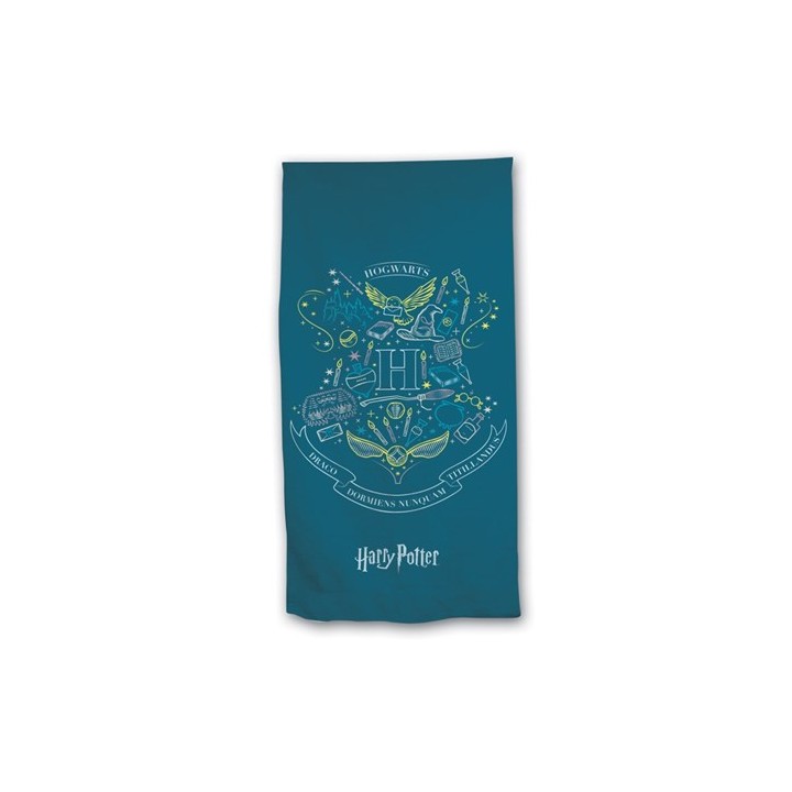 HARRY POTTER - Asciugamano / Telo mare "Hogwarts Crest" (70 x 140cm)