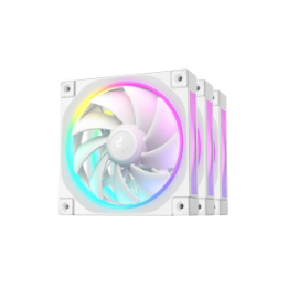 DEEPCOOL VENTOLE CASE FL12 BIANCA ARGB PWM BASSO RUMORE (kit 3 ventol.