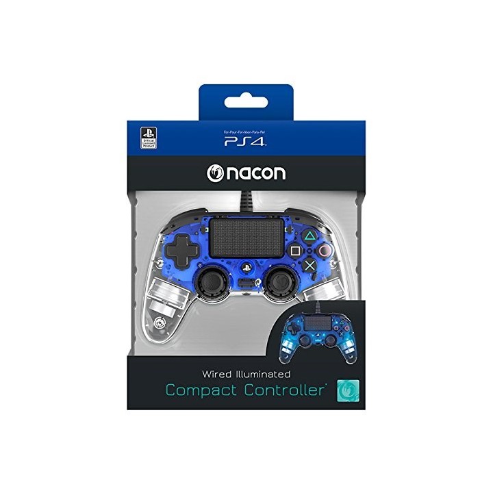 NACON OLP Compact Controller WRD Illuminated Blu PS4