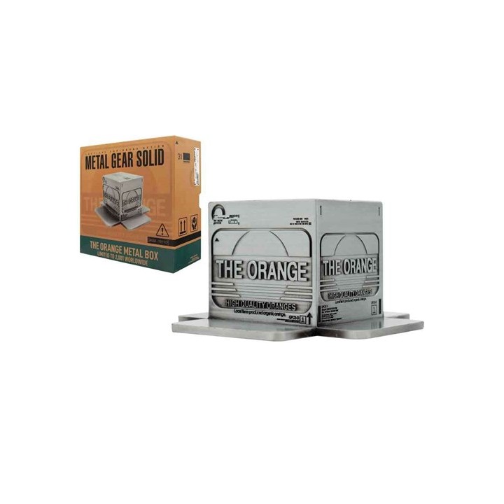 102573 - Metal gear solid - mgs 2 - cardboard box - metal replica