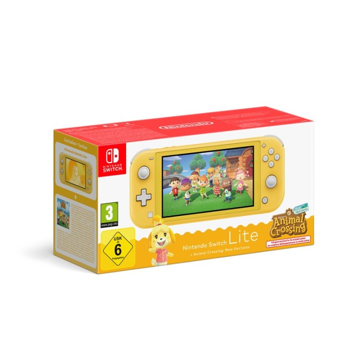 NINTENDO Console Nintendo Switch Lite Digital + Animal Crossing: New Horizons (gialla)