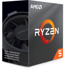 AMD CPU RYZEN 5, 5500, AM4, 4.20GHz 6 CORE, CACHE 19MB, 65W