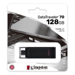 Kingston Pendrive USB-C 3.2 128GB DT70/128GB Black