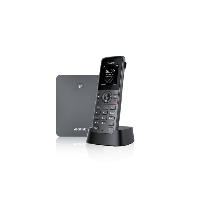 YEALINK TELEFONO CORDLESS DECT IP 8 ACCOUNT VOIP, 8 CHIAMATE, DISPLAY.