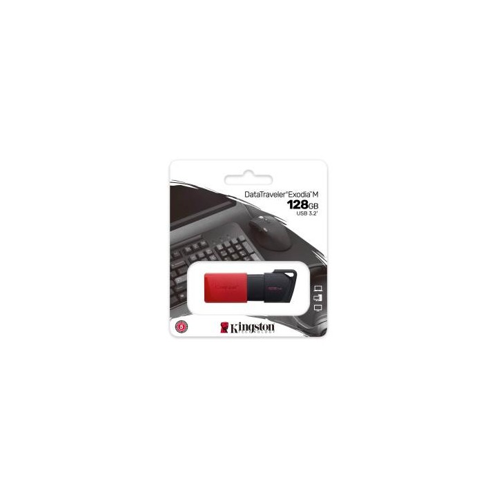 KINGSTON Pendrive USB-A 3.2 128GB DTXM/128GB Nero/Rosso