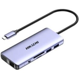 HIKSEMI Hub HS-HUB-DS11 11 in 1 Hdmi 4k VGA SD Micro SD Fast Charge