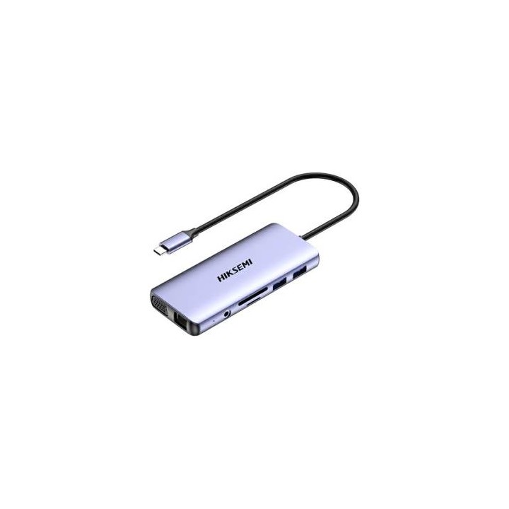HIKSEMI Hub HS-HUB-DS11 11 in 1 Hdmi 4k VGA SD Micro SD Fast Charge