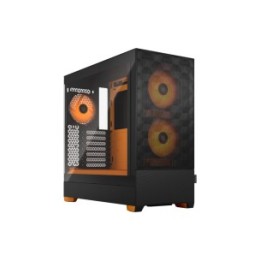 FRACTAL CASE MID TOWER POP AIR RGB ORANGE CORE TG CLEAR TINT