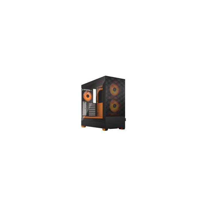 FRACTAL CASE MID TOWER POP AIR RGB ORANGE CORE TG CLEAR TINT