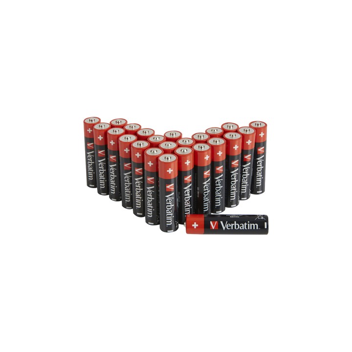 VERBATIM ALKALINE BATTERY AAA 24-PACK (BOX)