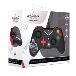 FREAKS AND GEEKS Assassin's Creed - USB Wired Controller for PC with 3M Cable - Black and Red