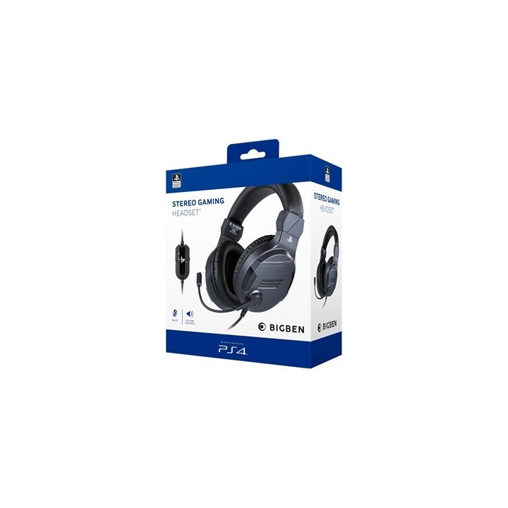 BIGBEN OLP Cuffie Stereo Gaming Grigia PS4/PC