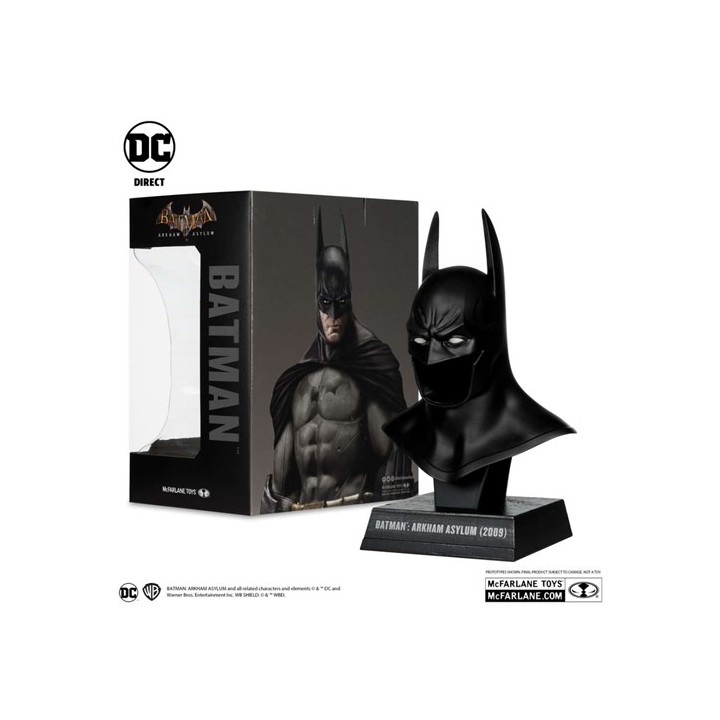 105809 - Dc direct batman 1:3 cowl prop replica arkham asylum