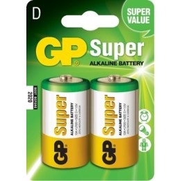 Pile Alkaline GP D Super (blister 2pz)