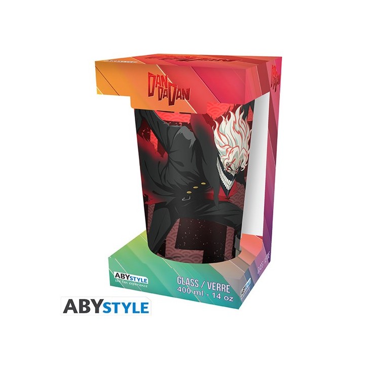 ABYSTYLE - DAN DA DAN - Large Glass - 400ml - "Okarun & Granny Turbo"