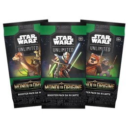ASMODEE - STAR WARS UNLIMITED - MONDI DI ORIGINE: BOOSTER (DISPLAY 24.