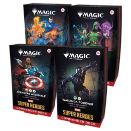 Magic: The Gathering - Marvel Super Heroes Commander Decks Display (4 mazzi) - ENG