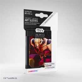 ASMODEE 6849 - STAR WARS UNLIMITED - CREPUSCOLO DELLA REPUBBLICA: ART SLEEVES GENERAL GRIEVOUS