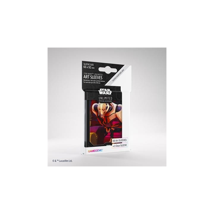 ASMODEE 6849 - STAR WARS UNLIMITED - CREPUSCOLO DELLA REPUBBLICA: ART SLEEVES GENERAL GRIEVOUS