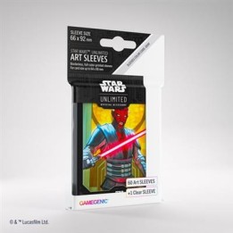 ASMODEE 6851 - STAR WARS UNLIMITED - CREPUSCOLO DELLA REPUBBLICA: ART SLEEVES DARTH MAUL
