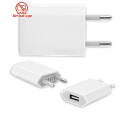 AC adaptor iPhone/iPod 1A white (BULK)