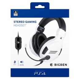 BIGBEN OLP Cuffie Stereo Gaming Bianca PS4/PC