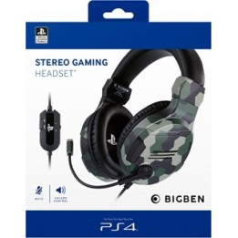 BIGBEN OLP Cuffie Stereo Gaming Verde Camo PS4/PC