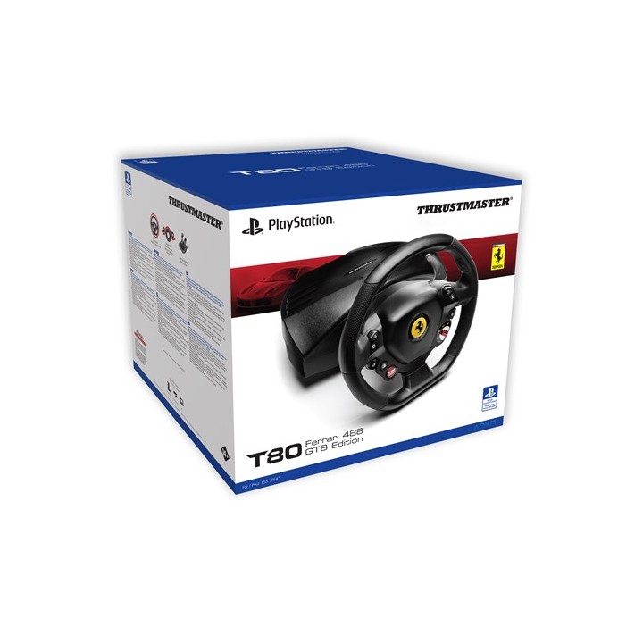 THRUSTMASTER Volante T80 RW FERRARI 488 GTB (Compatibile PS5, PS4 e PC)