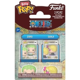 FUNKO Bitty POP 2-Pack One Piece - Zoro & Sanji
