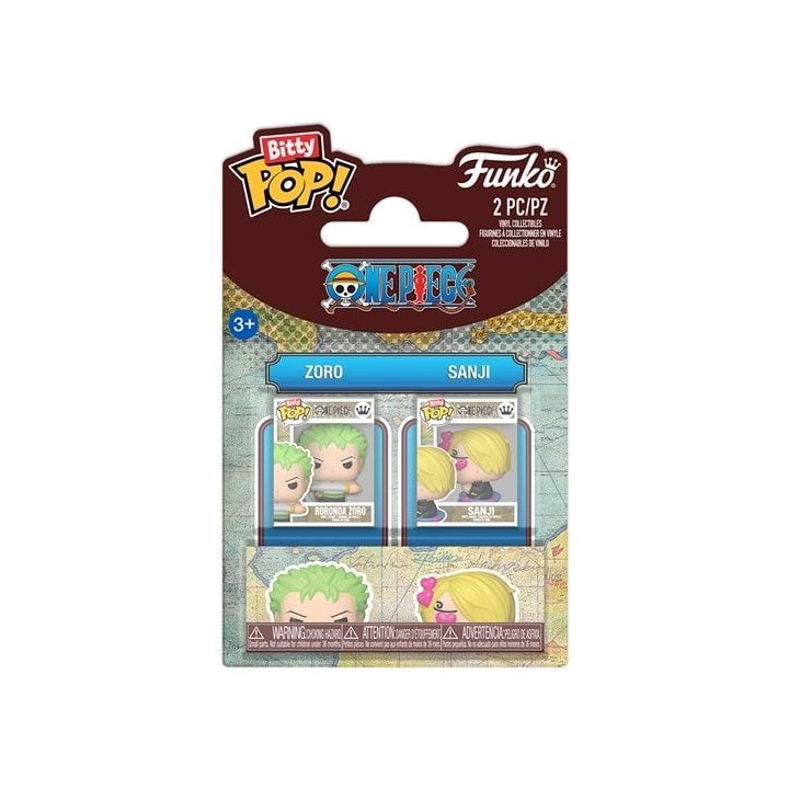 FUNKO Bitty POP 2-Pack One Piece - Zoro & Sanji